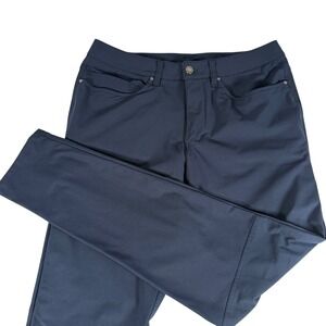 Lululemon ABC Classic Fit Pants Navy Blue Mens Size 32x31 Preppy Golf Business